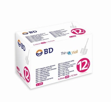 BD, penkanyle, steril, 12,7 mm x 0,33 mm (29G)