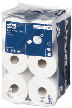 Tork, 2-lags toiletrulle, hvid, SmartOne Mini, T9
