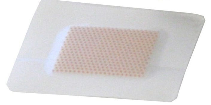 YIBON, hæmostatisk plaster med pad, transparent, 3,8 cm x 3,8 cm