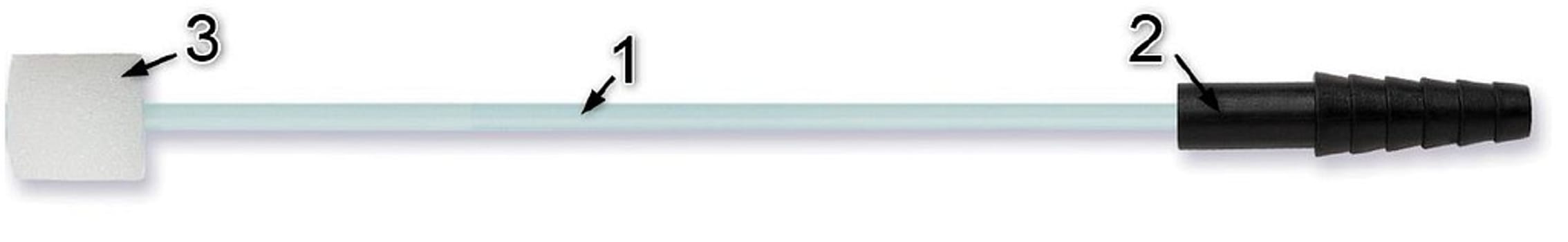 Extrudan, iltkateter m.skum, 40 cm transparent grøn, st, ch 10