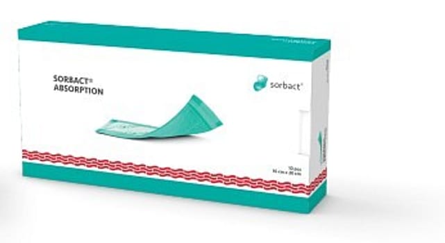Sorbact Absorption, absorberende bandage, steril, 7 cm x 9 cm