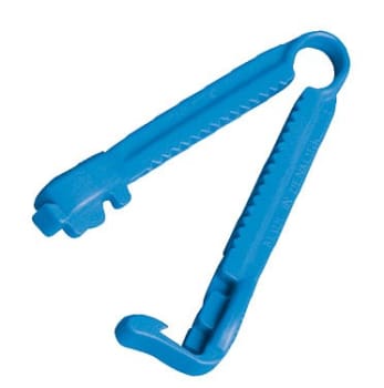 Kateterklemme, tilbehør til kateter, blå