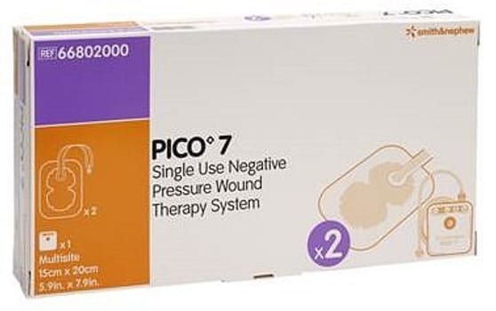 PICO7, Kit m/pumpe og 2 bandager, steril, 15 cm x 20 cm