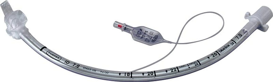 Portex, trachealtube med cuff, Murphy, steril, 7 mm