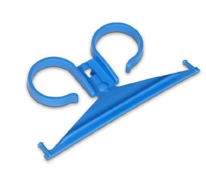 Urinposestativ, 1-dels, blå, rund