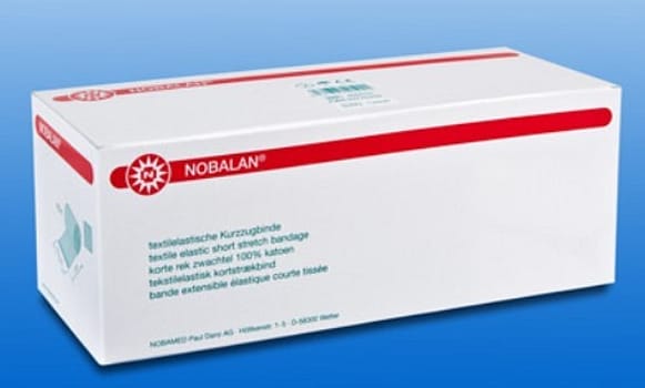 Nobalan, kortstræksbind, 100% bomuld, 10 cm x 5 m