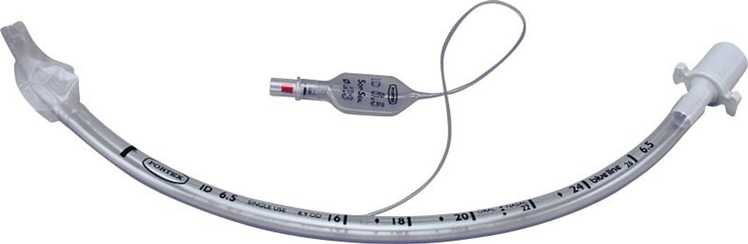 Portex, trachealtube med cuff, Murphy, steril, 6,5 mm