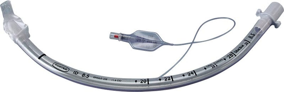 Portex, trachealtube med cuff, Murphy, steril, 8,5 mm