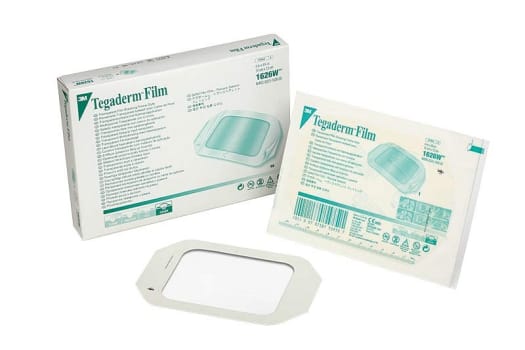 Tegaderm film, med ramme, steril, 4,4 cm x 4,4 cm