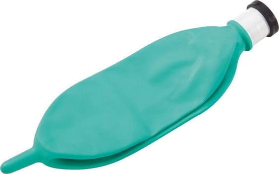 Rüsch, ventilationspose, engangs, neopren, grøn, 0,5 l