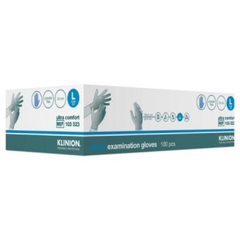 Klinion Protection, nitrilhandske, blå, ultra comfort, PF, large