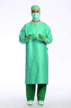 Barrier, Classic OP kittel m 2 håndklæder, standard, steril, x-large