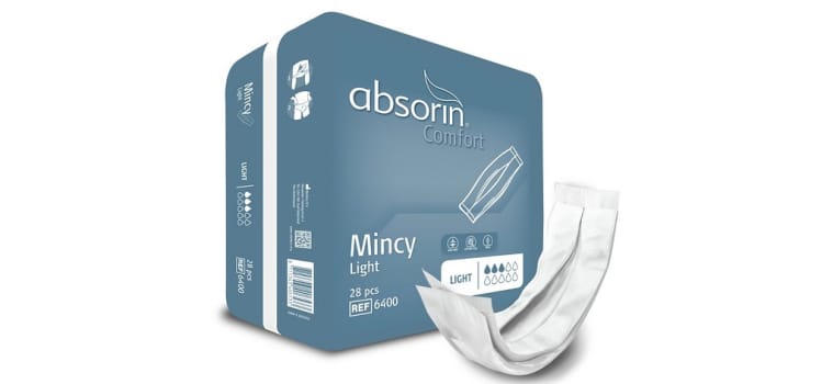 Absorin herre-bind, Mincy light, 8 x 24 cm, 560 ml