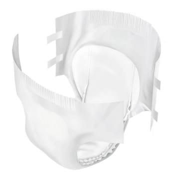 Absorin Slip, ble med fixationstape dag, livvidde 115-155 cm, blå, large