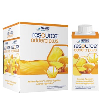 Resource Addera Plus, annanas/appelsin, 4x200ml