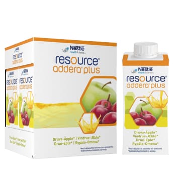 Resource Addera Plus, vindrue/æble, 4x200ml