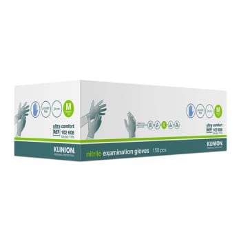 Klinion Protection, nitrilhandske, blå, ultra comfort, PF, large