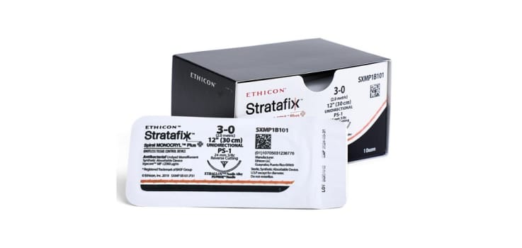 Ethicon Stratafix PDS Spiral, sutur, ufarvet, 30 cm, SH nål, 2-0