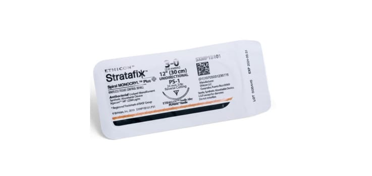 Ethicon Stratafix PDS Spiral, sutur, ufarvet, 30 cm, SH nål, 2-0