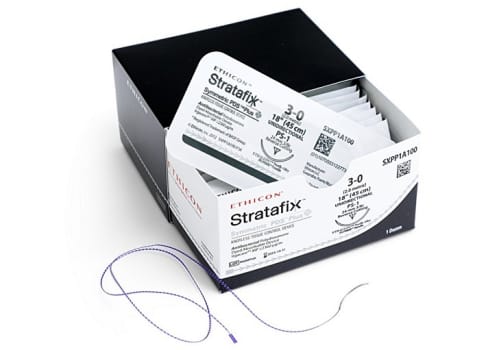 Ethicon Stratafix Symmetric sutur, violet, 60 cm, OS-8 nål, steril, 1