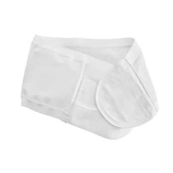 Brava, kompressionsbælte, hvid, 78-90 cm, Medium