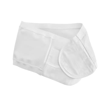 Brava, kompressionsbælte, hvid, 126-148 cm, Xxxx-large