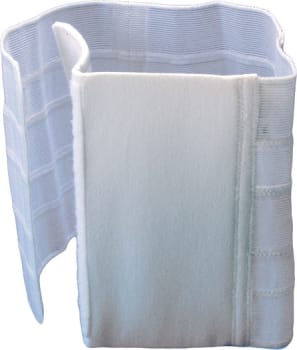 Nordicare AbdoCare postop bælt, velcro, klipbar, hvid, H: 23 cm, L: 115-140 cm, str 3