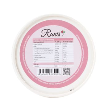 Ranis protein+, is, jordbær, 70 g