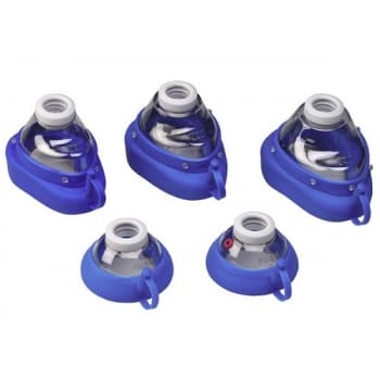 Ambu, Ansigtsmaske, flergangs, sil, transp, nyfødt, blå, Str. 0A