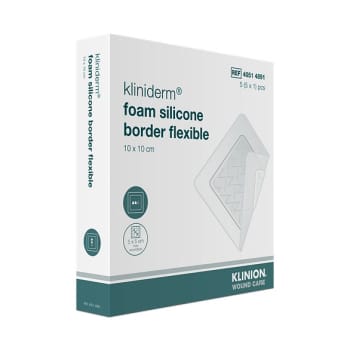 Kliniderm Foam Silikone, Border, Flexible , 15 x 20 cm