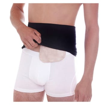 Nordicare StomiTube fikseringsbælte sømløs sort 85-110 cm small/medium