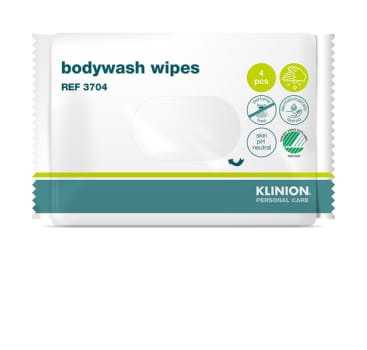 Klinion, Bodywash sengebadsservietter, 20 cm x 27,5 cm