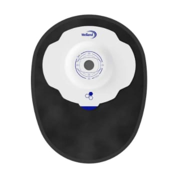 Aurum Plus Soft convex 1-dels colostomipose, midi, sort, Ø 13-25 mm