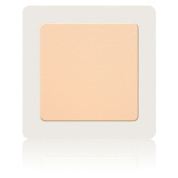 Kliniderm Foam Silikone Lite, Border skumbandage tynd, med silikone,steril, 5 cm x 5 cm