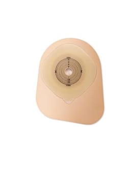 Moderma Flex CeraPlus, 1-dels colostomipose, Maxi, vindue, beige, opkl., Ø 15-64 mm