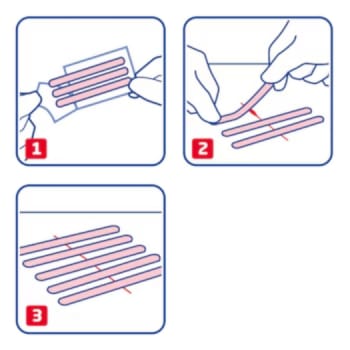 Leukoplast, suturtape, steril, 25 mm x 100 mm