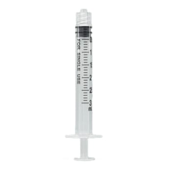 Klinion sprøjte, Luer Lock, 3 ml, 0,1ml gradering, latex- DEPH-, BPA- og PVC fri