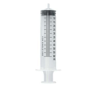 Klinion sprøjte, Luer Slip, 50-60 ml, 1 ml gradering, koncentrisk, latex- DEPH-, BPA- og PVC fri