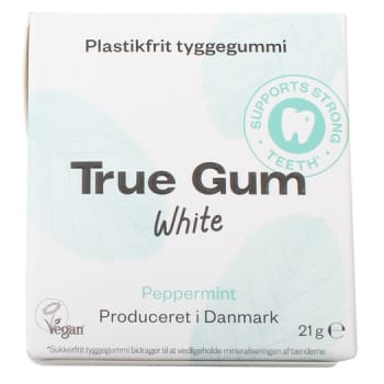 Tyggegummi, True Gum Mint, 21 gram