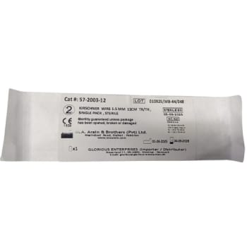 K-tråd, Kirchner wire Ø1.5mm 12 cm TR/TR single pack, sterile
