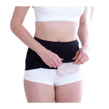 Nordicare StomiFix, fikseringsbælte, sort, højde: 20 cm, 85-110 cm, small/medium