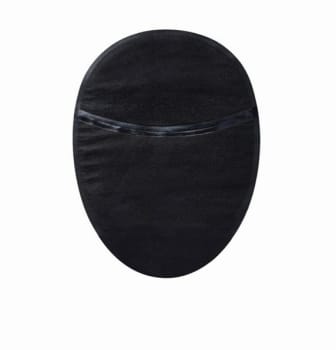 NovaLife TRE 1, 1-dels colostomipose, Midi, vindue, sort,  Ø 15-55/70 mm