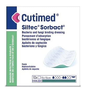 Cutimed Siltec Sorbact 10x20 cm, S