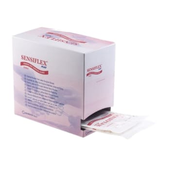 Sensiflex Plus latex, op handske, pudderfri, hvid, str 9