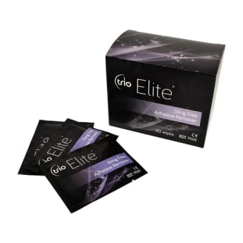 Elite wipes, klæbefjerner, servietter, 3,3 ml uden alkohol, 12 x 16 cm