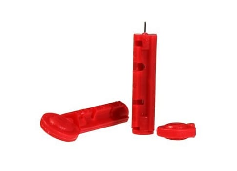 Vitrex, SteriLance Soft lancetter, rød, 200 Plus, steril, 28G