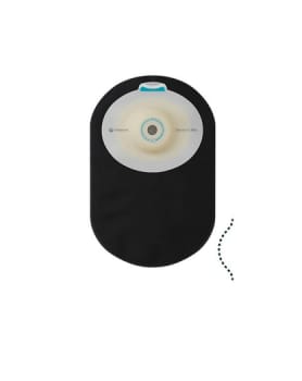 SenSura Mio Convex Blød 1-dels colostomipose, Maxi, vindue, sort, 25-33 mm