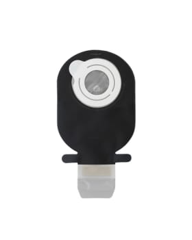 SenSura Mio Flex 2-dels ileostomipose, Maxi, vindue, sort, 35 mm ring