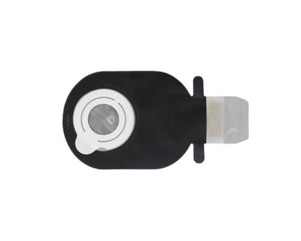 SenSura Mio Flex 2-dels ileostomipose, Mini, vindue, sort, 50 mm ring
