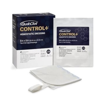 QuikClot Control + 20 cm x 20 cm 2 ply